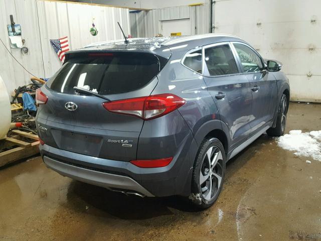 KM8J3CA24HU403458 - 2017 HYUNDAI TUCSON LIM GRAY photo 4