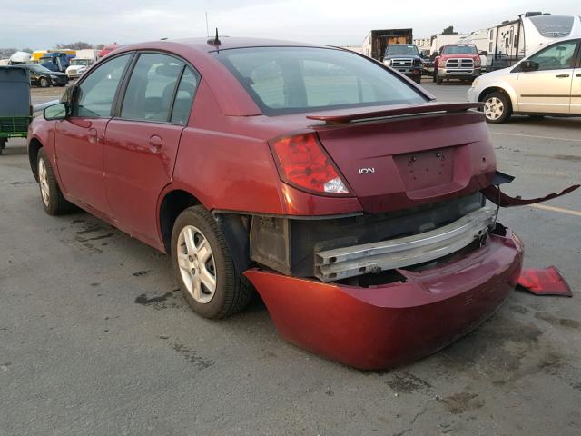 1G8AJ55F06Z120567 - 2006 SATURN ION LEVEL MAROON photo 3