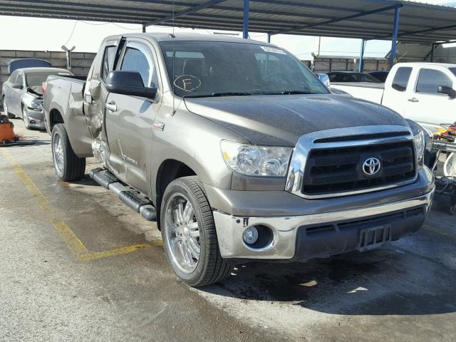 5TFRY5F19AX094370 - 2010 TOYOTA TUNDRA DOU GRAY photo 1