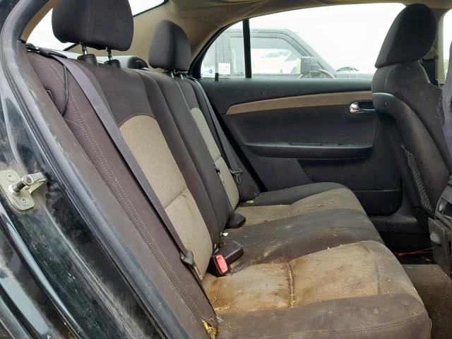 1G1ZC5E15BF210566 - 2011 CHEVROLET MALIBU 1LT BLACK photo 6