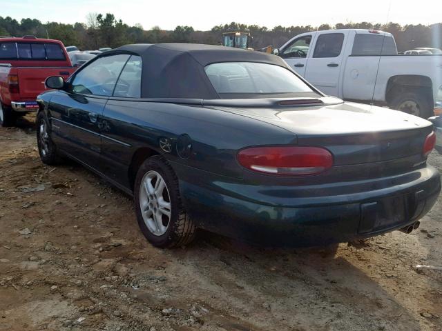 3C3EL55H5VT627364 - 1997 CHRYSLER SEBRING JX GREEN photo 3