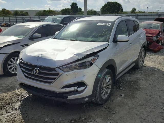 KM8J33A47HU519285 - 2017 HYUNDAI TUCSON LIM SILVER photo 2