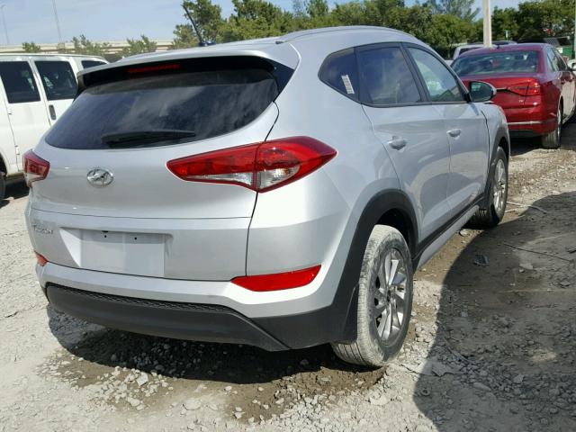 KM8J33A47HU519285 - 2017 HYUNDAI TUCSON LIM SILVER photo 4