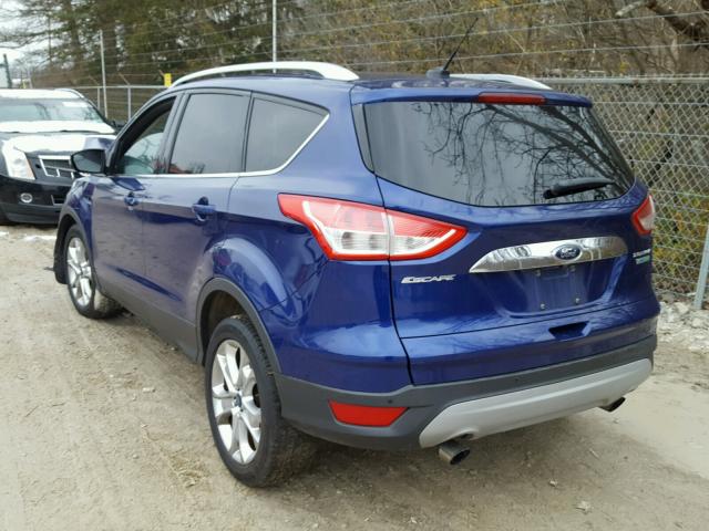 1FMCU0J93EUD36557 - 2014 FORD ESCAPE TIT BLUE photo 3