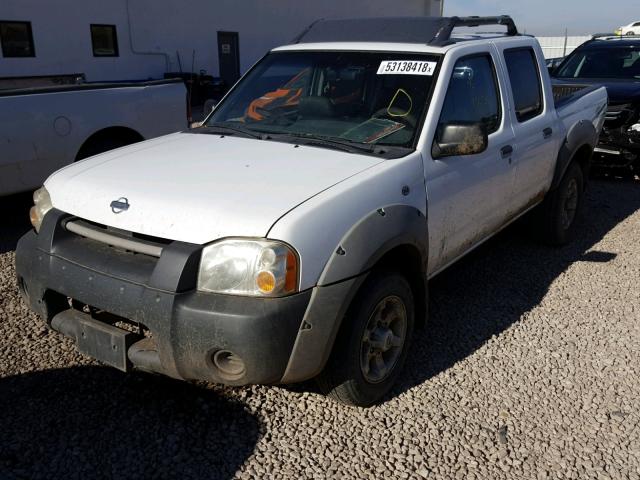 1N6ED27Y81C315045 - 2001 NISSAN FRONTIER C WHITE photo 2