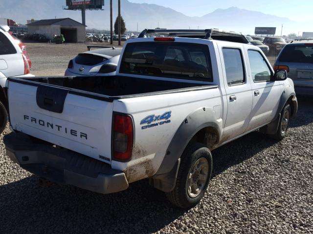 1N6ED27Y81C315045 - 2001 NISSAN FRONTIER C WHITE photo 4