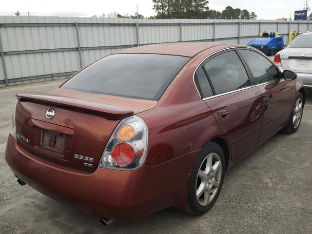 1N4BL11DX2C190663 - 2002 NISSAN ALTIMA SE BURGUNDY photo 4