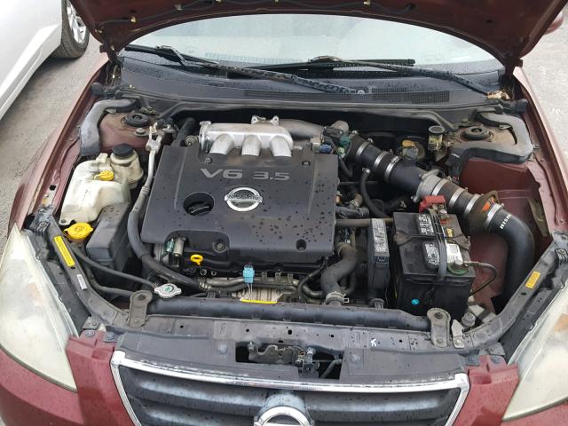 1N4BL11DX2C190663 - 2002 NISSAN ALTIMA SE BURGUNDY photo 7