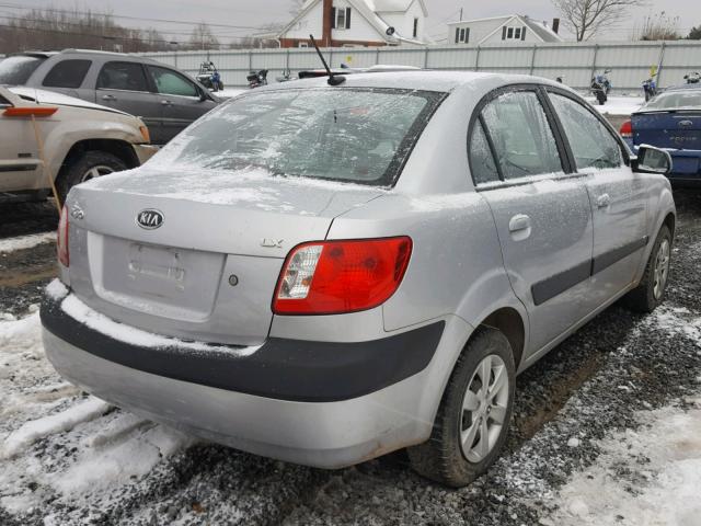 KNADE223596561257 - 2009 KIA RIO BASE SILVER photo 4