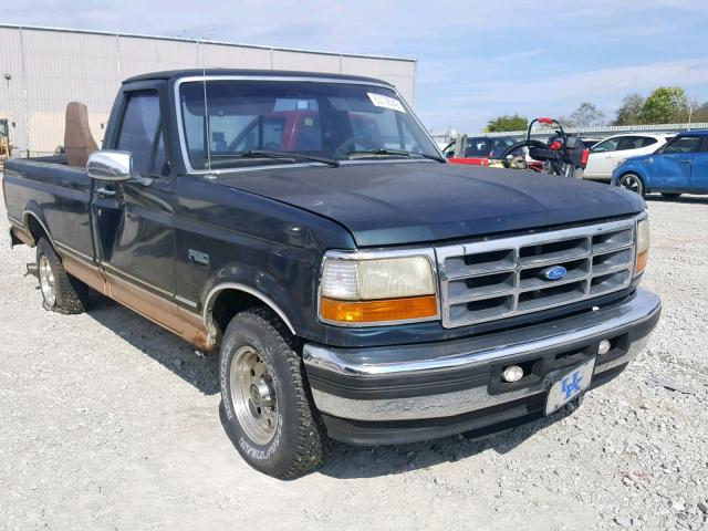 1FTEF15N2SNA51732 - 1995 FORD F150 GREEN photo 1