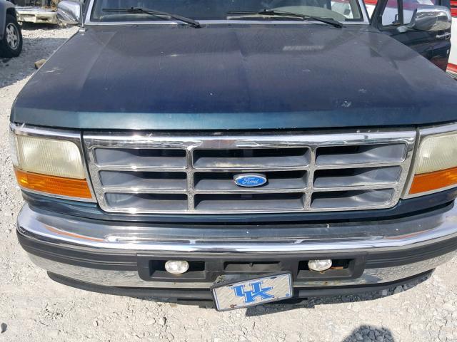1FTEF15N2SNA51732 - 1995 FORD F150 GREEN photo 7