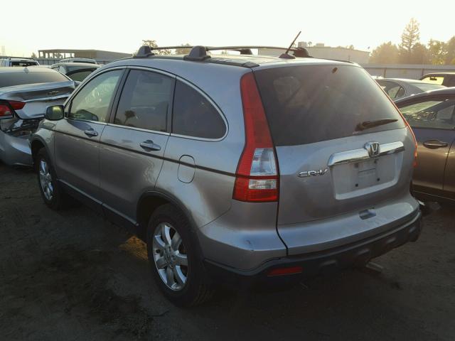 JHLRE48777C068504 - 2007 HONDA CR-V EXL SILVER photo 3