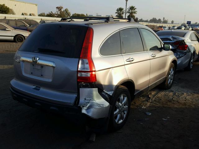 JHLRE48777C068504 - 2007 HONDA CR-V EXL SILVER photo 4