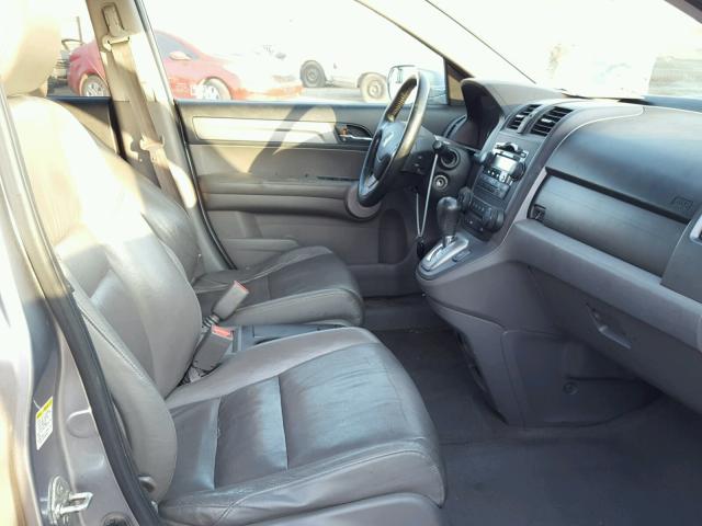 JHLRE48777C068504 - 2007 HONDA CR-V EXL SILVER photo 5