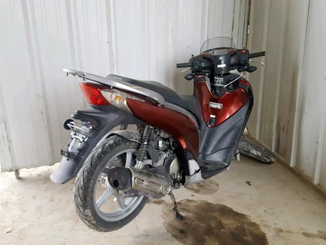 ZDCKF1018AF002253 - 2010 HONDA SH150 D RED photo 4