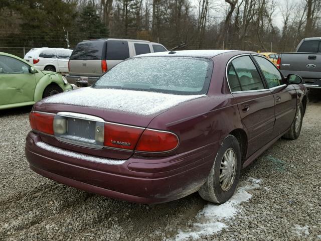 1G4HP52K64U114959 - 2004 BUICK LESABRE CU BURGUNDY photo 4