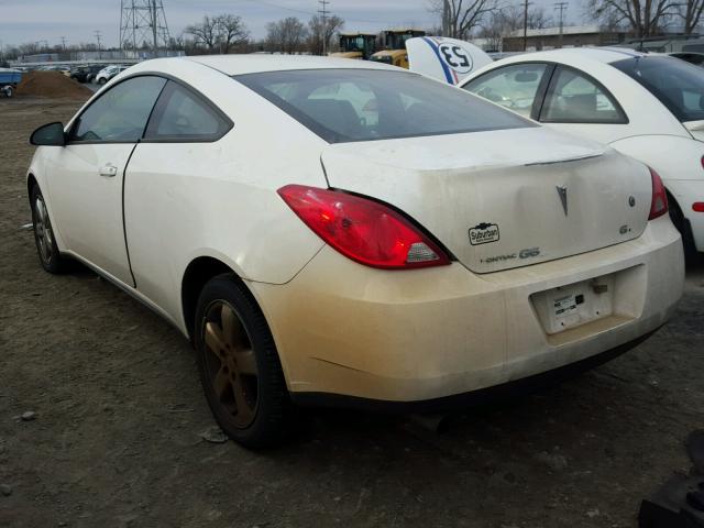 1G2ZH17N284123363 - 2008 PONTIAC G6 GT WHITE photo 3