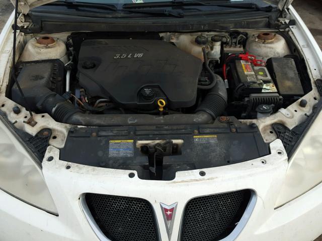 1G2ZH17N284123363 - 2008 PONTIAC G6 GT WHITE photo 7