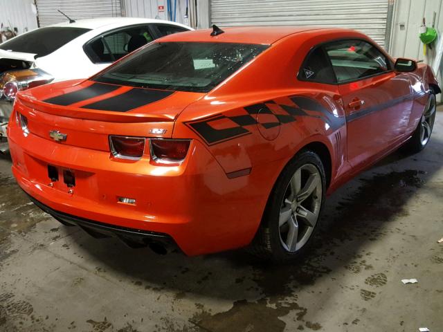 2G1FK1EJ8B9116947 - 2011 CHEVROLET CAMARO 2SS ORANGE photo 4