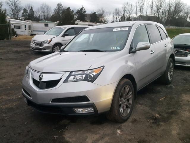 2HNYD2H81CH522577 - 2012 ACURA MDX ADVANC SILVER photo 2