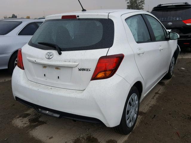 VNKKTUD3XHA076799 - 2017 TOYOTA YARIS L WHITE photo 4