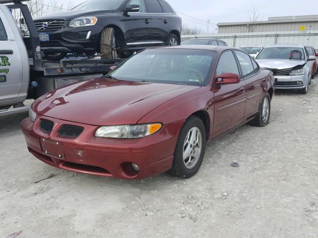 1G2WK52J63F136209 - 2003 PONTIAC GRAND PRIX MAROON photo 2