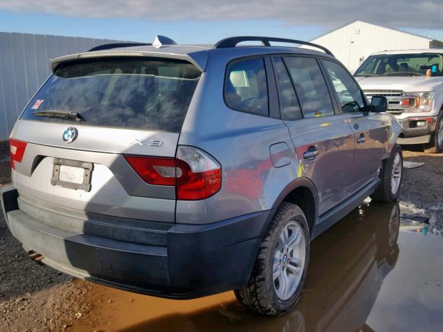 WBXPA73484WC42353 - 2004 BMW X3 2.5I SILVER photo 4