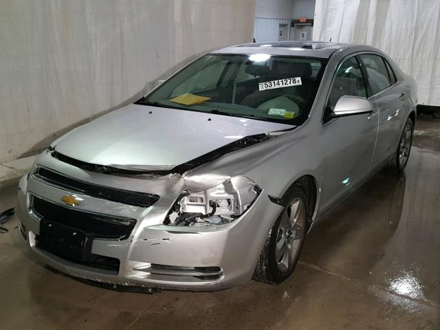 1G1ZC5EB2AF241734 - 2010 CHEVROLET MALIBU 1LT SILVER photo 2