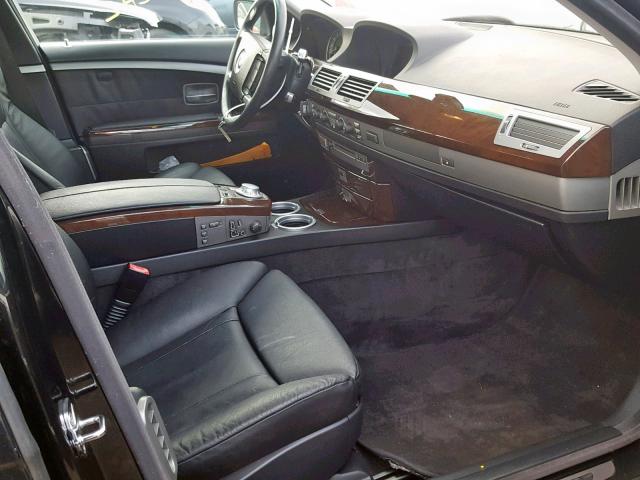 WBAGN63534DS52394 - 2004 BMW 745 LI BLACK photo 5