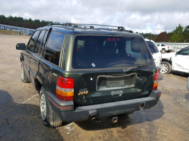 1J4GZ78S4SC719055 - 1995 JEEP GRAND CHER GREEN photo 3