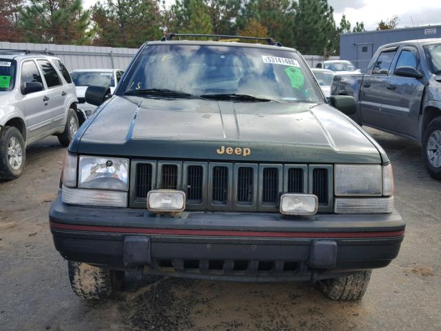 1J4GZ78S4SC719055 - 1995 JEEP GRAND CHER GREEN photo 9