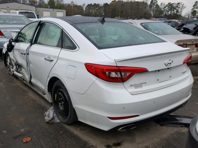 5NPE34AF6FH198733 - 2015 HYUNDAI SONATA SPO WHITE photo 3