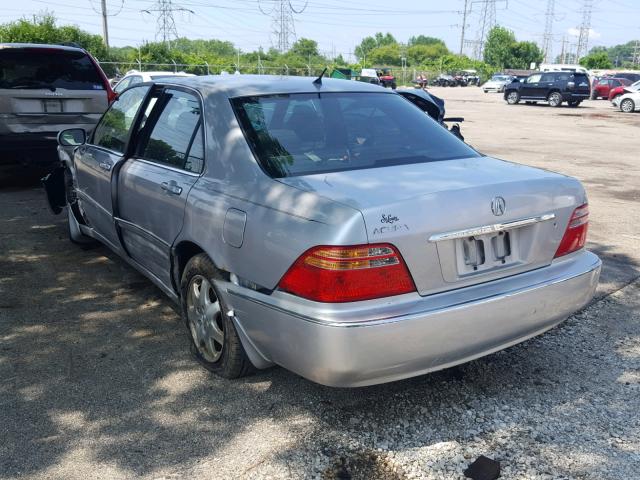 JH4KA96532C005108 - 2002 ACURA 3.5RL SILVER photo 3