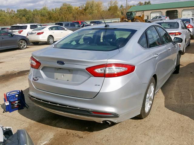 3FA6P0H76GR131134 - 2016 FORD FUSION SE SILVER photo 4