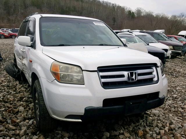 5FNYF18228B053681 - 2008 HONDA PILOT VP WHITE photo 1