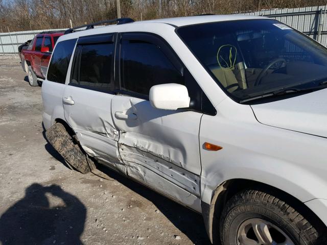 5FNYF18228B053681 - 2008 HONDA PILOT VP WHITE photo 9