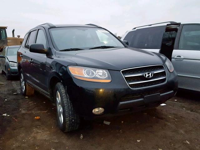 5NMSH13E98H163854 - 2008 HYUNDAI SANTA FE S BLACK photo 1