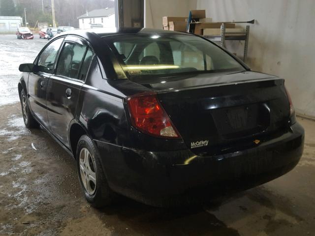 1G8AG52F84Z190446 - 2004 SATURN ION LEVEL BLACK photo 3