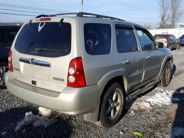 4F2CZ96125KM09619 - 2005 MAZDA TRIBUTE S GOLD photo 4