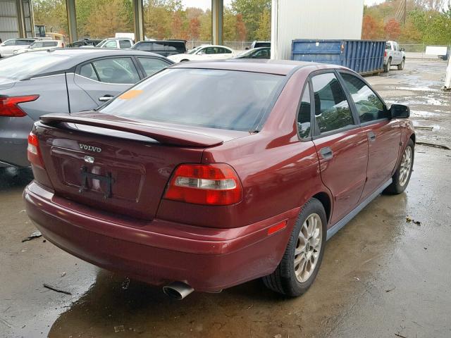 YV1VS27544F054444 - 2004 VOLVO S40 1.9T RED photo 4