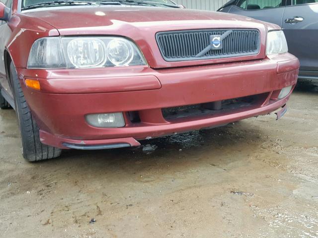 YV1VS27544F054444 - 2004 VOLVO S40 1.9T RED photo 9