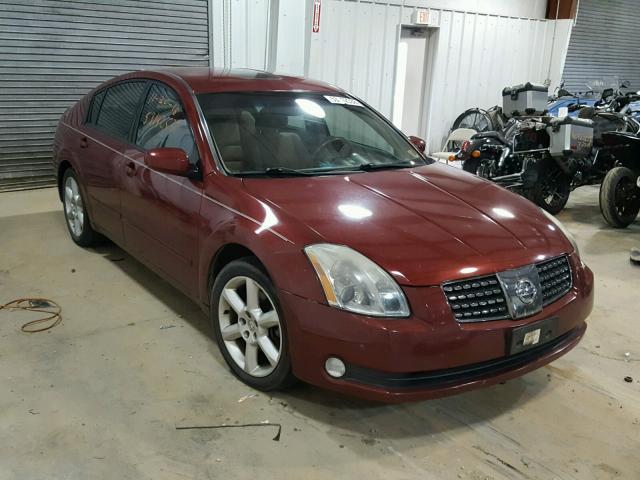 1N4BA41E24C845157 - 2004 NISSAN MAXIMA SE BURGUNDY photo 1