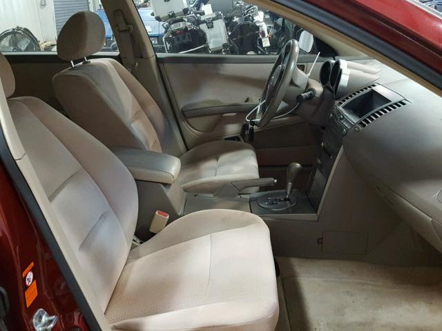 1N4BA41E24C845157 - 2004 NISSAN MAXIMA SE BURGUNDY photo 5