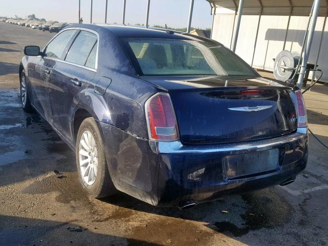 2C3CCAAG1CH207765 - 2012 CHRYSLER 300 BLUE photo 3