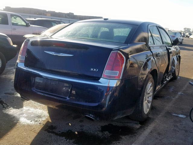 2C3CCAAG1CH207765 - 2012 CHRYSLER 300 BLUE photo 4