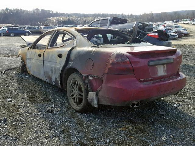 2G2WR554361218265 - 2006 PONTIAC GRAND PRIX BURGUNDY photo 3