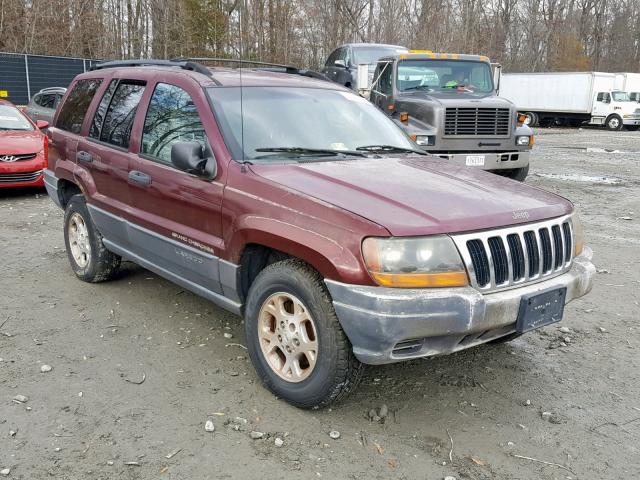 1J4GW48SX1C528133 - 2001 JEEP GRAND CHER MAROON photo 1