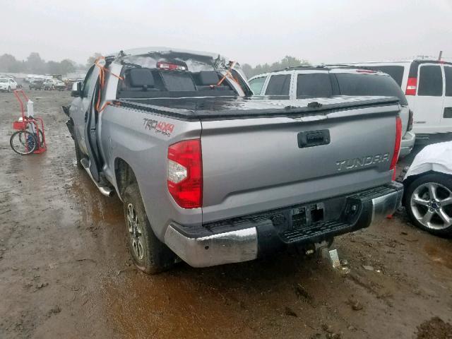 5TFBY5F10FX463108 - 2015 TOYOTA TUNDRA DOU SILVER photo 3