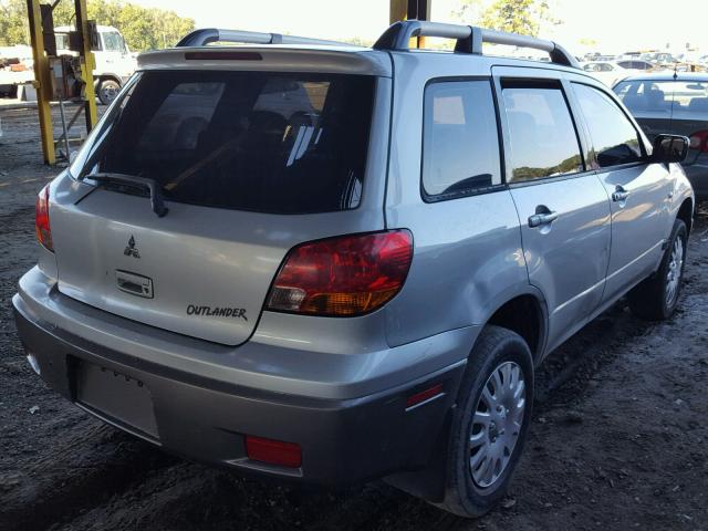 JA4LX31G13U113419 - 2003 MITSUBISHI OUTLANDER SILVER photo 4