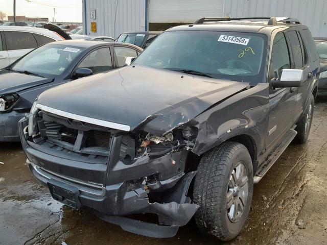 1FMEU75887UA35563 - 2007 FORD EXPLORER L CHARCOAL photo 2